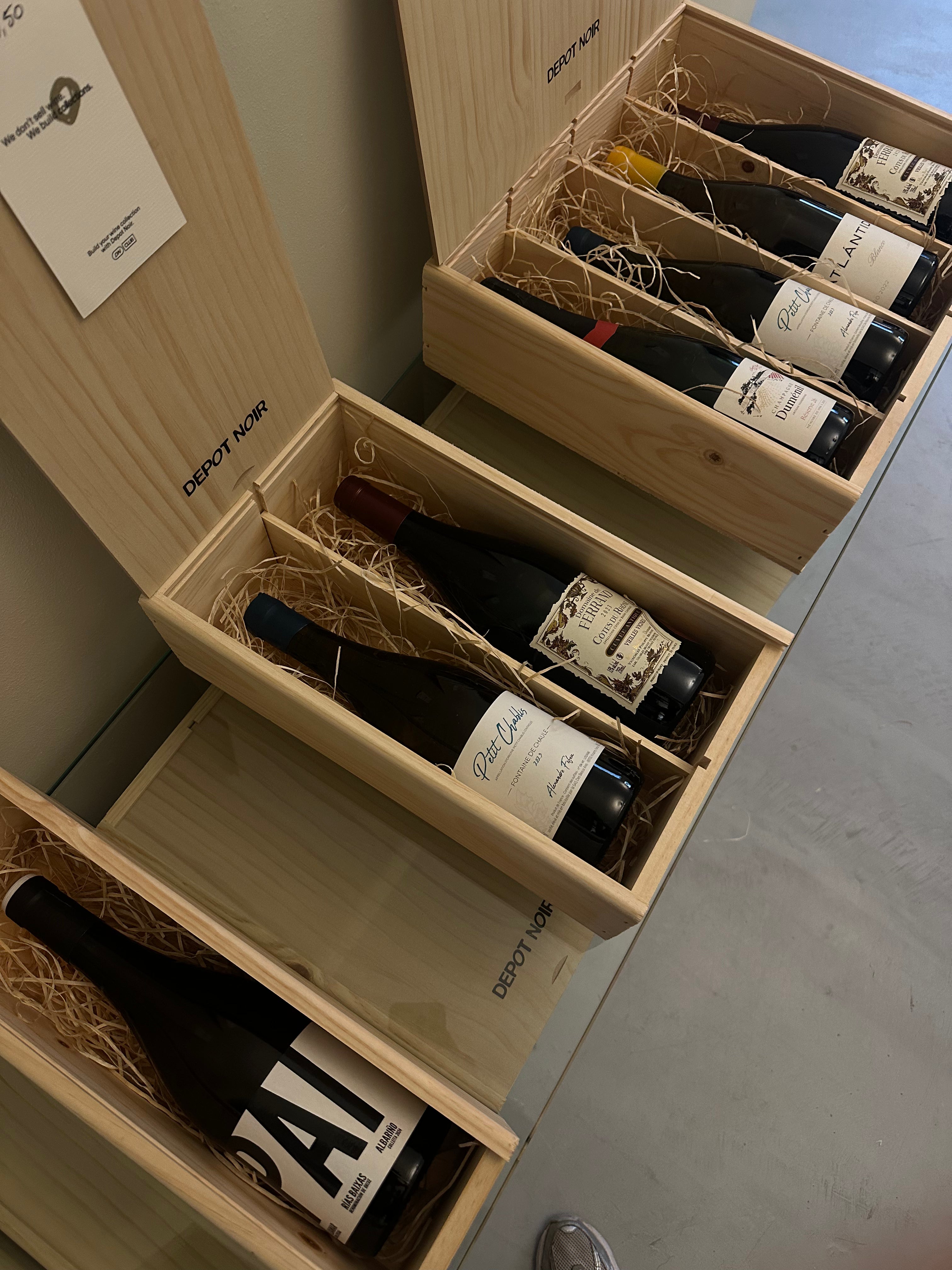 Kerstkist - 2 vaks met flessen